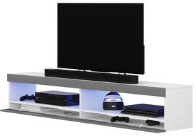 Masă TV Violett 140 (cu iluminat) (alb + gri). 1098642