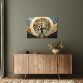 Tablou – Arborele vieții și spirale (70x50 cm)