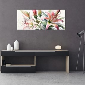 Tablou - Crinii, ilustrații (120x50 cm)