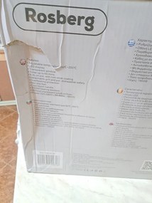 La mâna a doua: Friteuza cu aer cald AirFryer Rosberg R51980CB, 1800W, 8 L, 7 programe, Timer, Negru