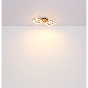 Plafoniera LED design modern Kerry negru, maro 30W