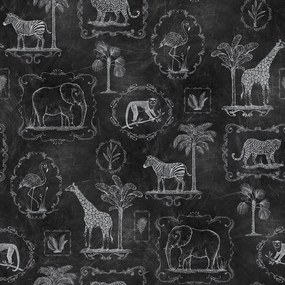 Fototapet, Animal Party, Blackboard, Rebel Walls