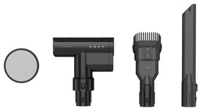 Aspirator vertical AENO SC2 ASC0002, 530W, 28 kPa, 800 ml, 4 nivele, Panou LED tactil, Filtru MIF lavabil, Gri