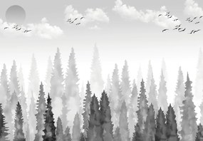 Fototapet - Pădure acuarelă (147x102 cm)