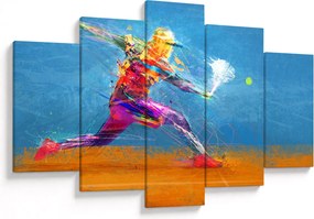 Tablou - Jucător de tenis pictat (150x105 cm)
