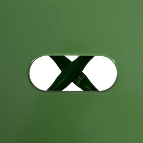 Set de scaune de bar verde 2 buc. din metal (înălțime șezut 61 cm) – Ixia