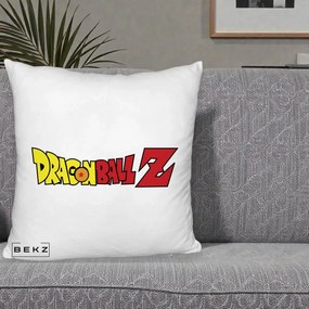 Perna Personalizata Dragon Ball Z Clasic, 40x40 cm, Alb Pufos, Husa Detasabila, Perna Inclusa, BEKZ®