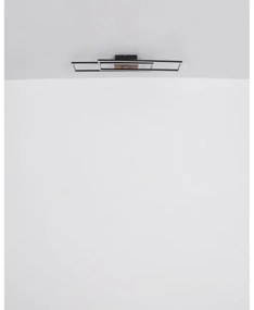 Plafonieră LED Globo 67208-30 DAKARI LED/30W/230V 3000K 60x80 cm negru