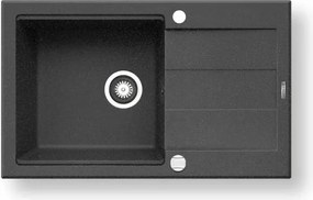 Pyramis 70083701 - Chiuvetă de bucătărie SPARTA PLUS LUX, granit, 78x48 cm, negru