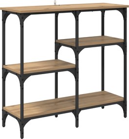 vidaXL Masă de consolă Stejar Artizanal 80 x 29 x 75 cm Lemn compozit