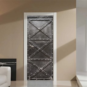 Autocolant decorativ pentru Usa - Metal Safe Door