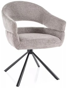 Scaun rotativ Borgo gri/negru Raven07