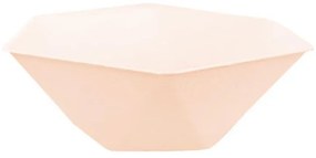 Colorat Vert Decor Farfurie adâncă hexagonală de piersici set de 6, 15,8 cm