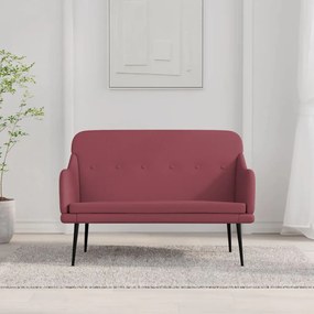 351486 vidaXL Bancă, roșu vin, 110x76x80 cm, textil