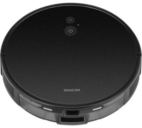 Sencor Aspirator robot 2 în 1 cu mop, 16 W, 2600 mAh, Wi‑Fi, negru, cu telecomandă inclusă