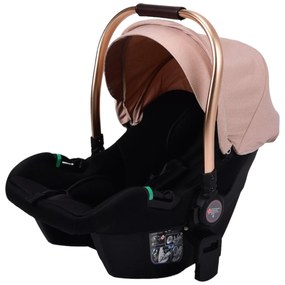 Carucior 3 in 1 reversibil si pliabil cu geanta inclusa si scoica auto, 0-36 luni, Crem - CPC-60-crem