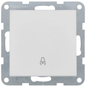 Intrerupator sonerie 10A, IP20, Seashell, Panasonic Karre Plus 55 Soft Touch