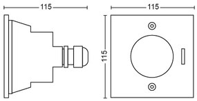 Corp de iluminat LED pentru căi de acces MYGARDEN CRUST LED/3W Philips 17356/47/P0