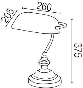 Veioza, lampa de masa Banker 68334