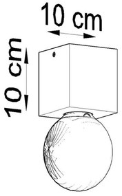 Plafonieră ABEL 1xE27/60W/230V beton