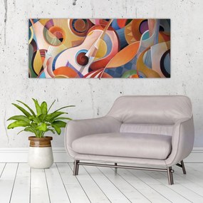 Tablou - Abstract muzical (120x50 cm)