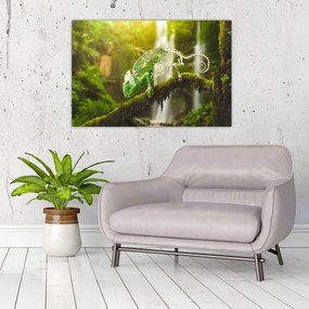 Tablou cu șopârlă (90x60 cm)