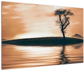 Tablou - Copaci pe insulă (90x60 cm)
