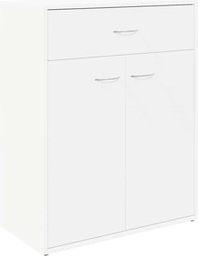 vidaXL Dulap, alb, 60x30x75 cm, lemn prelucrat