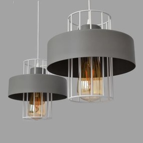 Lustră pe cablu VOLTA 2xE27/15W/230V gri