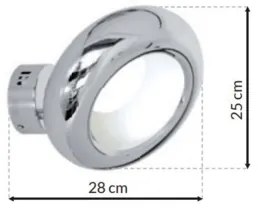 Aplică perete LED MERCURIO 1xLED/12W/230V