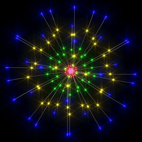 Lampa cu artificii de Craciun, 140 LED-uri, multicolor, 20 cm 1, Multicolour