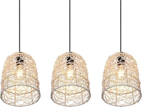 Reality - Lustră suspendată pe cablu LOVIS, 3xE27/40W/230V, negru