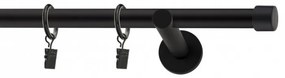 Galerie SIMPLA PRINDERE PERETE PICIOR UNIVERSAL 19 mm DOP NEGRU (Alege marime: 200 cm)