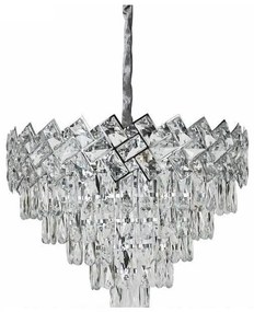 Candelabru Cristal, Elit'S, Esn Amora,50cm, Cromat