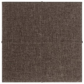 Panouri de perete 12 buc. gri taupe 30x30 cm tesatura 1,08 m   12, Gri taupe, 30 x 30 cm