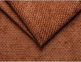 Colțar cărămiziu cu tapițerie din chenille (cu colț pe partea stângă/cu șezlong) Lupine – Micadoni