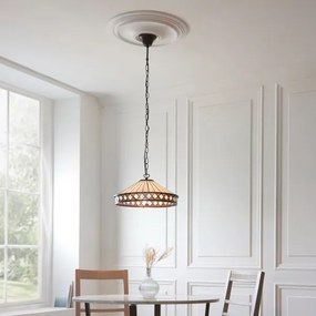 Endon 112196 - Lustră cu lanț Tiffany FARGO 1xE27/60W/230V Ø 41,5 cm