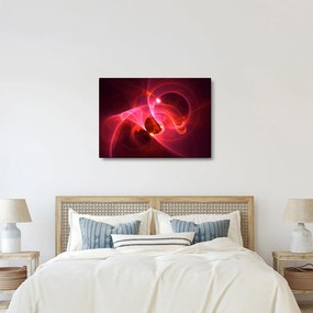 Tabloul modern cu abstacție roz (70x50 cm)