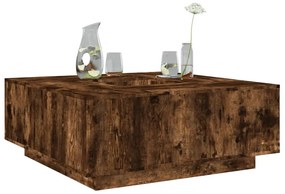 vidaXL Măsuță de cafea stejar fumuriu 100x100x40 cm din lemn prelucrat