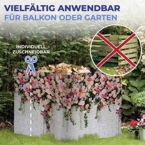 Paravan pentru balcon roz/gri 500x85 cm Roses - Maximex