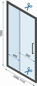 Cabina dus REA Rapid Slide Chrome