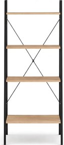 Biblioteca TAYLOR SONOMA 4 etajere 147x60 cm, stejar sonoma