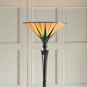 Endon 64042 - Lampă de podea Tiffany DARK STAR 1xE27/60W/230V Ø 42 cm