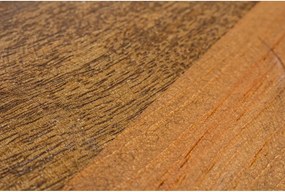 Măsuță de cafea gri/în culoare naturală rotundă din metal ø 90 cm Lancaster – Bizzotto