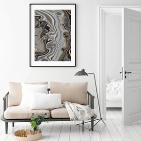 Poster - Abstracție cu linii (A4)