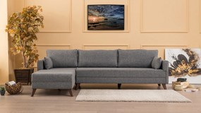 Canapea de colț Bella Corner Sofa Left 1 Gri