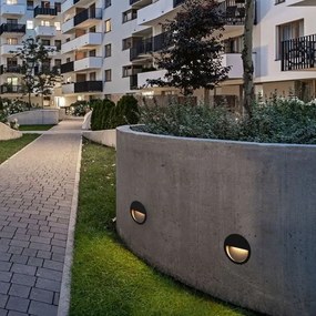 Spot incastrabil exterior IP65, LED CCT Sete negru