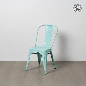 Scaune de dining turcoaz 2 buc. din metal – Ixia