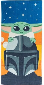 Star Wars Mandalorian prosop de baie, prosop de plajă 70x140cm