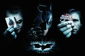 Poster de artă The Dark Knight Trilogy - Trio, (40 x 26.7 cm)